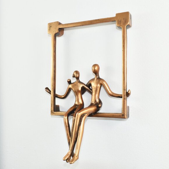 Adam & Friends Home Decor Swinging Couple Sculpture | 3-Piece - Picture 2 of 7